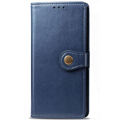 Funda de Cuero Cartera con Soporte Carcasa L14 para Huawei P Smart Pro (2019) Azul