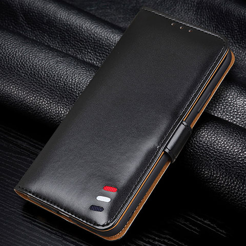 Funda de Cuero Cartera con Soporte Carcasa L14 para Huawei Y7p Negro