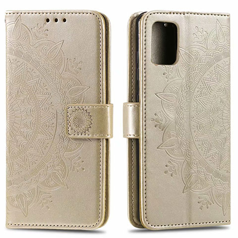 Funda de Cuero Cartera con Soporte Carcasa L15 para Samsung Galaxy A51 5G Oro