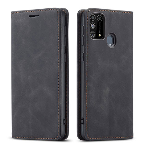 Funda de Cuero Cartera con Soporte Carcasa L15 para Samsung Galaxy M31 Prime Edition Negro