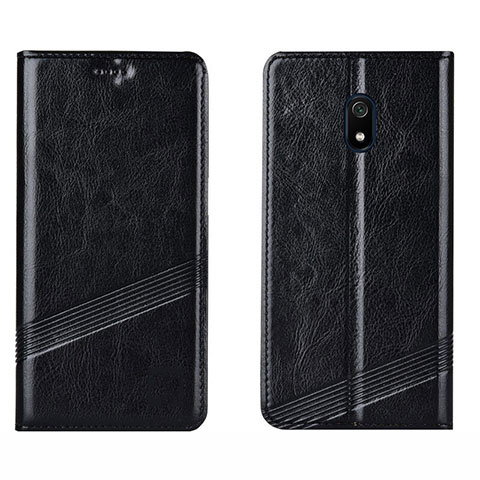 Funda de Cuero Cartera con Soporte Carcasa L15 para Xiaomi Redmi 8A Negro