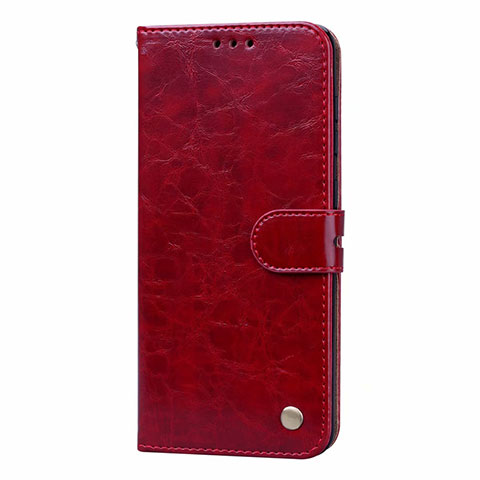 Funda de Cuero Cartera con Soporte Carcasa L16 para Samsung Galaxy A31 Rojo