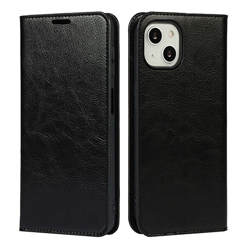 Funda de Cuero Cartera con Soporte Carcasa L17 para Apple iPhone 13 Negro