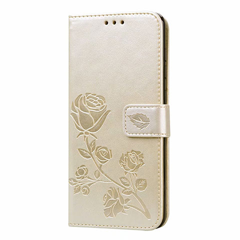 Funda de Cuero Cartera con Soporte Carcasa L17 para Samsung Galaxy A31 Oro