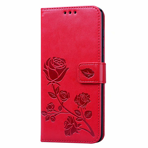 Funda de Cuero Cartera con Soporte Carcasa L17 para Samsung Galaxy A31 Rojo