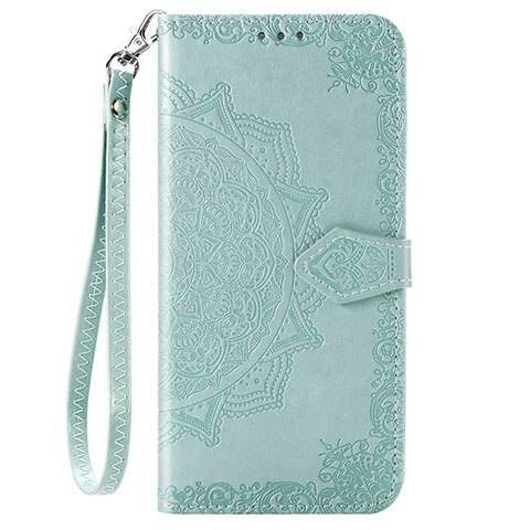 Funda de Cuero Cartera con Soporte Carcasa L18 para Huawei Honor 9C Verde