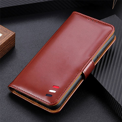 Funda de Cuero Cartera con Soporte Carcasa L18 para Realme Narzo 30 Pro 5G Marron