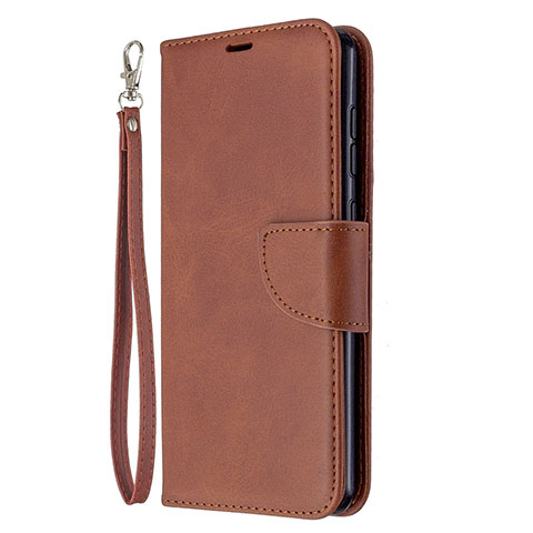 Funda de Cuero Cartera con Soporte Carcasa L18 para Samsung Galaxy A31 Marron