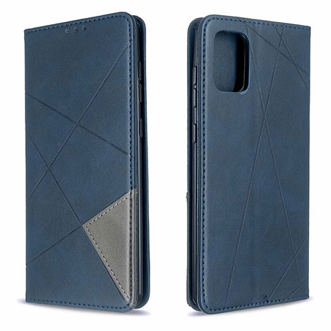 Funda de Cuero Cartera con Soporte Carcasa L18 para Samsung Galaxy A71 4G A715 Azul