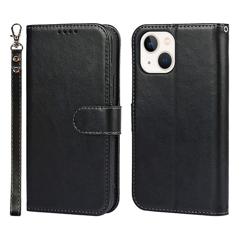 Funda de Cuero Cartera con Soporte Carcasa L19 para Apple iPhone 14 Plus Negro