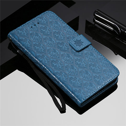 Funda de Cuero Cartera con Soporte Carcasa L19 para Samsung Galaxy A51 5G Azul Cielo