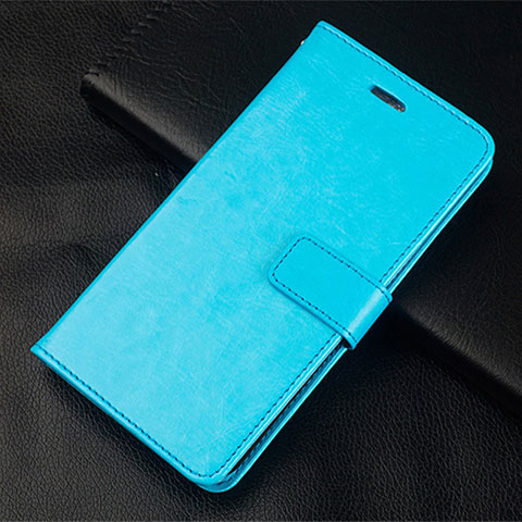 Funda de Cuero Cartera con Soporte Carcasa L20 para Huawei Honor 30S Azul Cielo