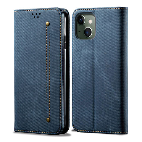 Funda de Cuero Cartera con Soporte Carcasa L21 para Apple iPhone 14 Azul