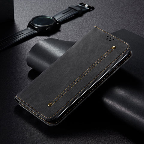 Funda de Cuero Cartera con Soporte Carcasa L21 para Apple iPhone 14 Pro Negro