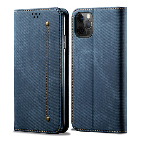 Funda de Cuero Cartera con Soporte Carcasa L22 para Apple iPhone 16 Pro Azul