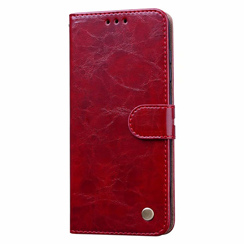 Funda de Cuero Cartera con Soporte Carcasa L22 para Samsung Galaxy A41 Rojo