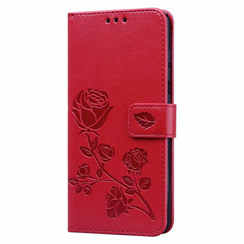 Funda de Cuero Cartera con Soporte Carcasa L24 para Samsung Galaxy A71 5G Rojo