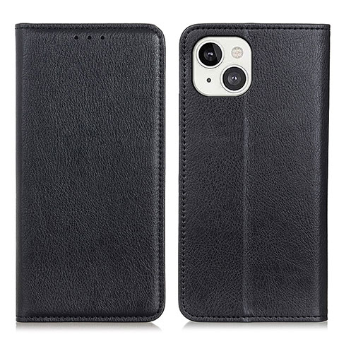 Funda de Cuero Cartera con Soporte Carcasa L25 para Apple iPhone 13 Mini Negro