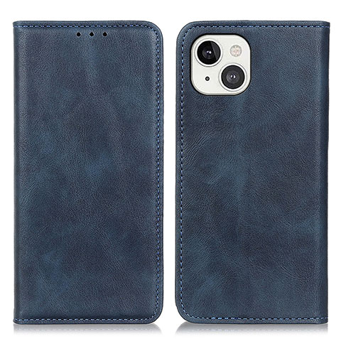 Funda de Cuero Cartera con Soporte Carcasa L26 para Apple iPhone 13 Mini Azul