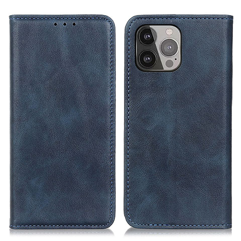 Funda de Cuero Cartera con Soporte Carcasa L26 para Apple iPhone 14 Pro Azul