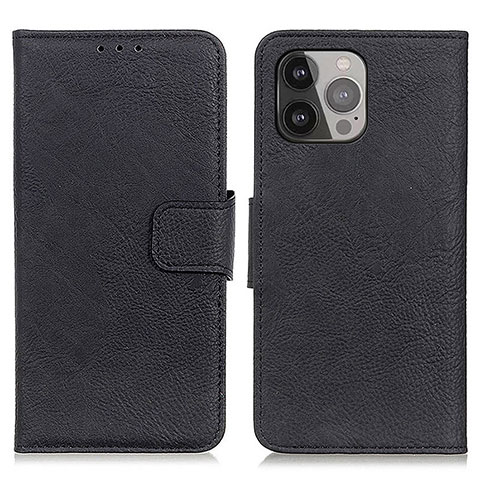 Funda de Cuero Cartera con Soporte Carcasa L27 para Apple iPhone 13 Pro Max Negro