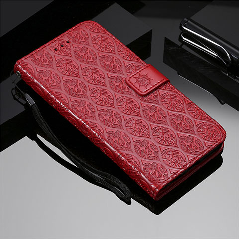 Funda de Cuero Cartera con Soporte Carcasa L28 para Samsung Galaxy A71 5G Rojo