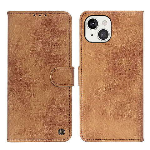 Funda de Cuero Cartera con Soporte Carcasa L30 para Apple iPhone 13 Marron