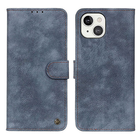 Funda de Cuero Cartera con Soporte Carcasa L30 para Apple iPhone 14 Azul