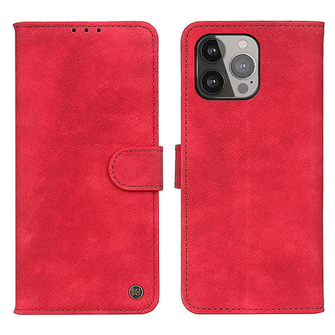 Funda de Cuero Cartera con Soporte Carcasa L30 para Apple iPhone 15 Pro Max Rojo