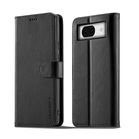 Funda de Cuero Cartera con Soporte Carcasa LC1 para Google Pixel 8 5G Negro