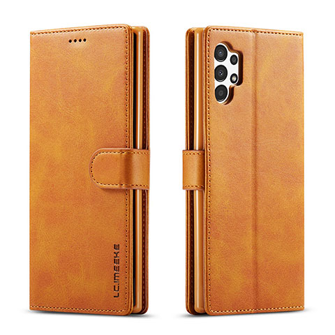 Funda de Cuero Cartera con Soporte Carcasa LC1 para Samsung Galaxy A13 4G Marron Claro