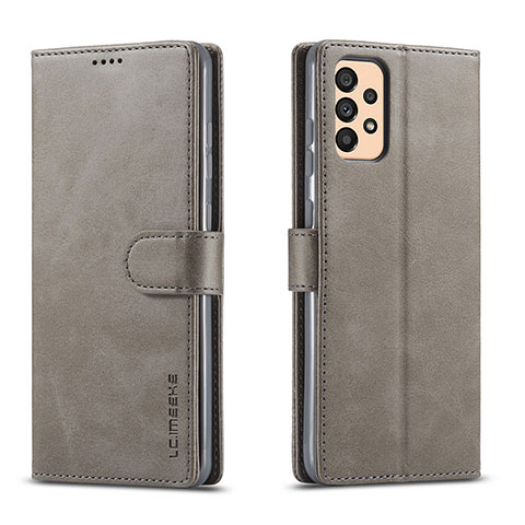 Funda de Cuero Cartera con Soporte Carcasa LC1 para Samsung Galaxy A33 5G Gris