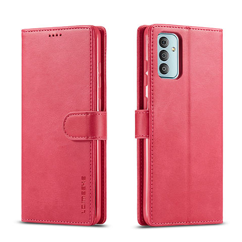 Funda de Cuero Cartera con Soporte Carcasa LC1 para Samsung Galaxy F23 5G Rosa Roja