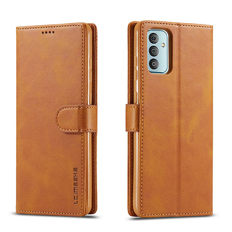 Funda de Cuero Cartera con Soporte Carcasa LC1 para Samsung Galaxy M23 5G Marron Claro