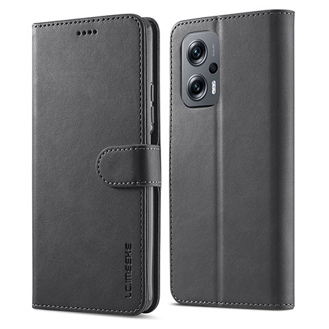 Funda de Cuero Cartera con Soporte Carcasa LC1 para Xiaomi Poco X4 GT 5G Negro