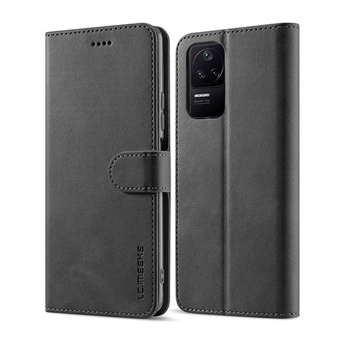 Funda de Cuero Cartera con Soporte Carcasa LC1 para Xiaomi Redmi K40S 5G Negro