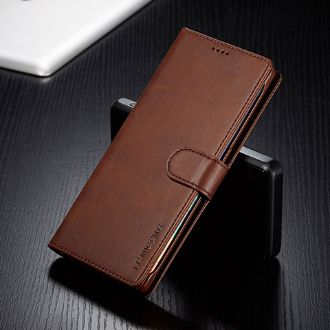 Funda de Cuero Cartera con Soporte Carcasa LC2 para Huawei Honor 50 Lite Marron