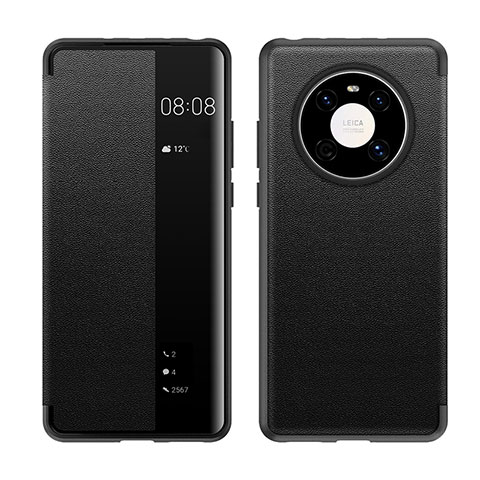 Funda de Cuero Cartera con Soporte Carcasa LF1 para Huawei Mate 40 Negro