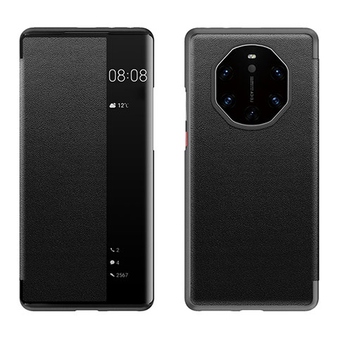 Funda de Cuero Cartera con Soporte Carcasa LF1 para Huawei Mate 40 RS Negro