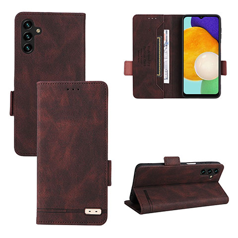 Funda de Cuero Cartera con Soporte Carcasa LZ3 para Samsung Galaxy A13 5G Marron