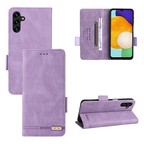 Funda de Cuero Cartera con Soporte Carcasa LZ3 para Samsung Galaxy A13 5G Morado