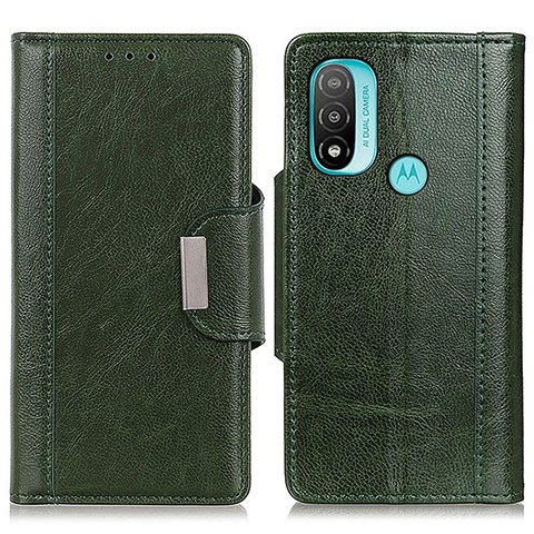 Funda de Cuero Cartera con Soporte Carcasa M01L para Motorola Moto E40 Verde