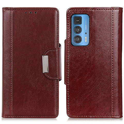 Funda de Cuero Cartera con Soporte Carcasa M01L para Motorola Moto Edge 20 Pro 5G Marron