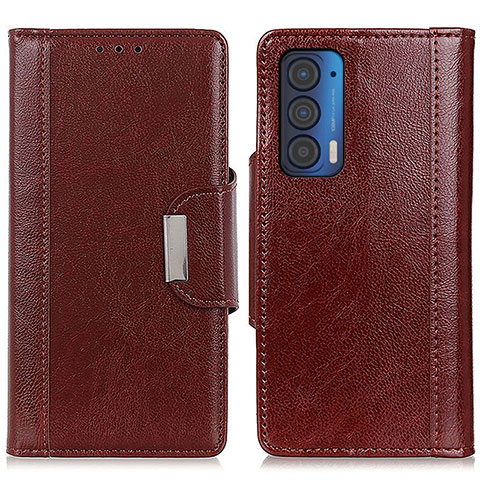 Funda de Cuero Cartera con Soporte Carcasa M01L para Motorola Moto Edge (2021) 5G Marron