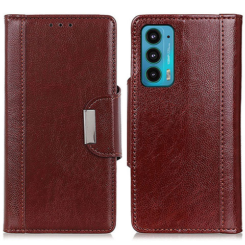 Funda de Cuero Cartera con Soporte Carcasa M01L para Motorola Moto Edge Lite 5G Marron