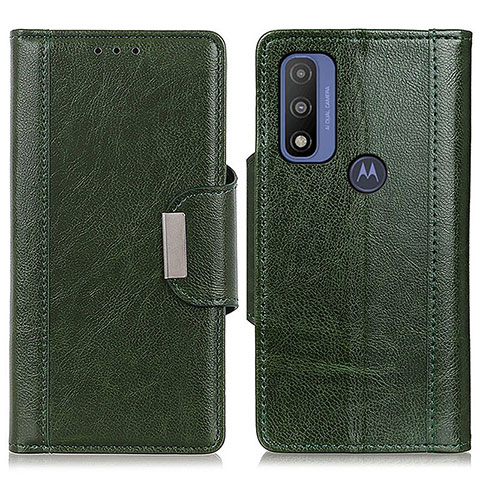 Funda de Cuero Cartera con Soporte Carcasa M01L para Motorola Moto G Pure Verde