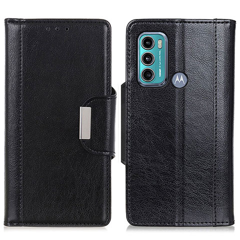 Funda de Cuero Cartera con Soporte Carcasa M01L para Motorola Moto G40 Fusion Negro