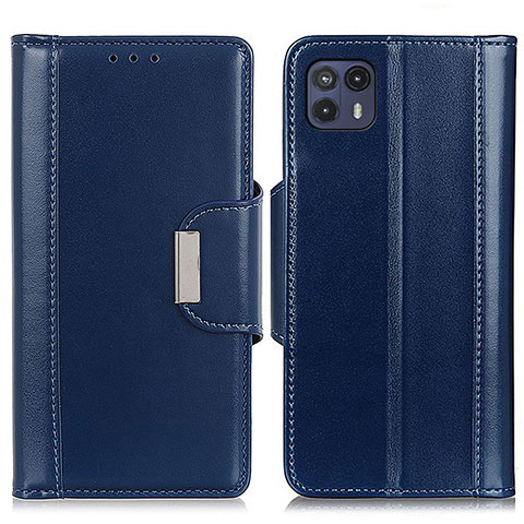 Funda de Cuero Cartera con Soporte Carcasa M01L para Motorola Moto G50 5G Azul