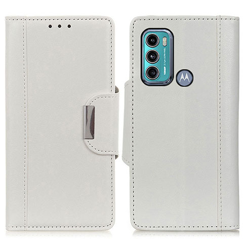 Funda de Cuero Cartera con Soporte Carcasa M01L para Motorola Moto G60 Blanco