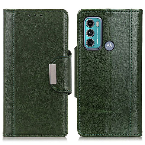 Funda de Cuero Cartera con Soporte Carcasa M01L para Motorola Moto G60 Verde